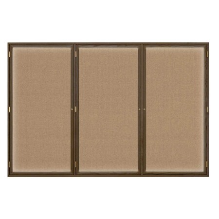 United Visual Products Open Faced Traditional Corkboard, 24x18" UV640A-SATIN-SURF